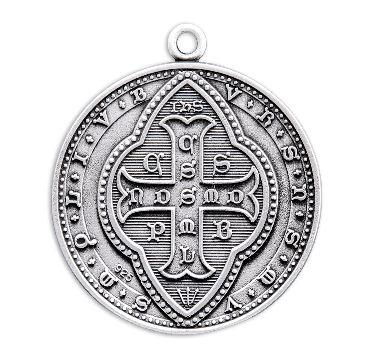 St. Benedict Sterling Silver Medal Necklace