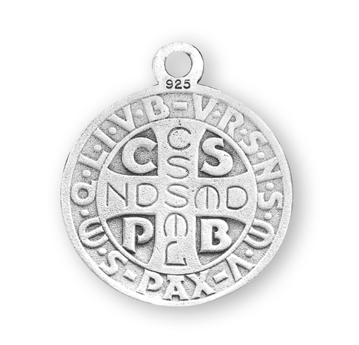 St. Benedict Sterling Silver Medal Necklace