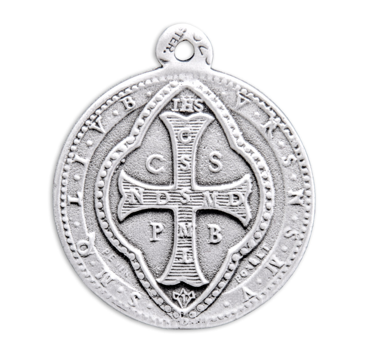 St. Benedict Sterling Silver Medal Necklace