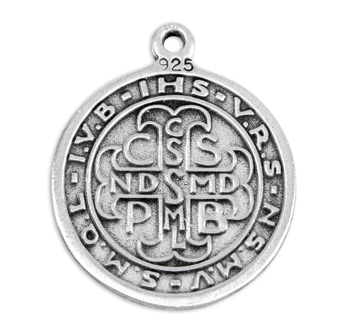 St. Benedict Sterling Silver Medal Necklace