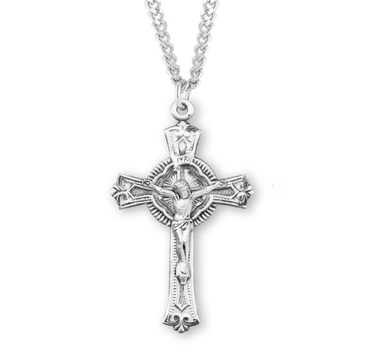 Sterling Silver Fine Detailed Crucifix