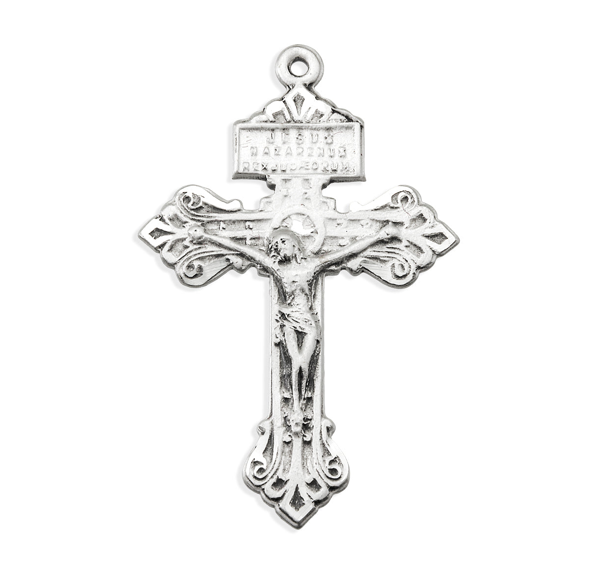 Sterling Silver Pardon Crucifix with Chain and Gift Box