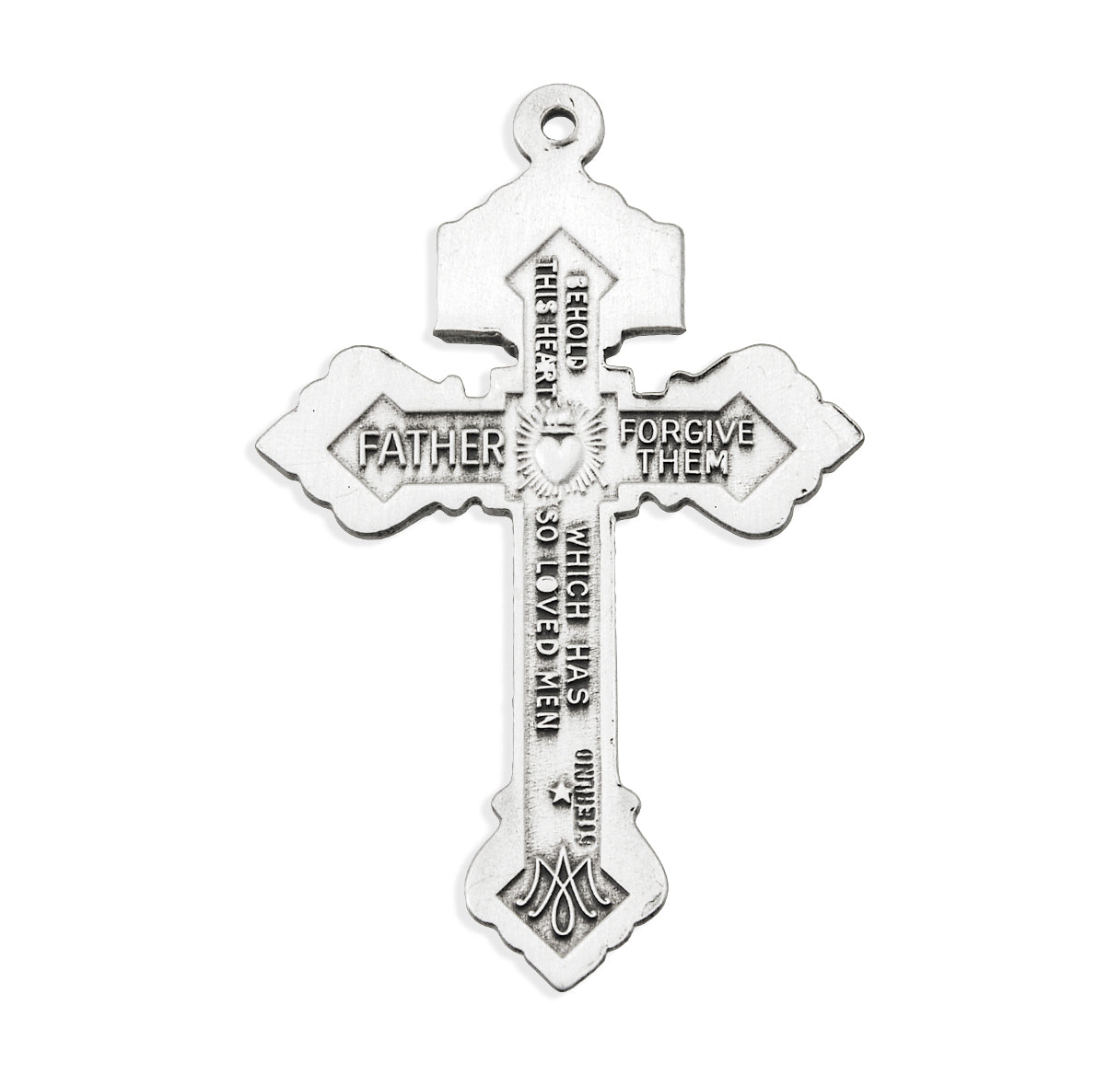 Sterling Silver Pardon Crucifix with Chain and Gift Box