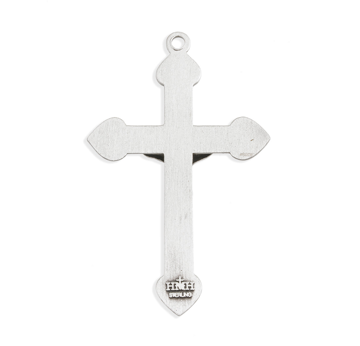 Sterling Silver IHS Crucifix With 24 Inch Chain Gift Box