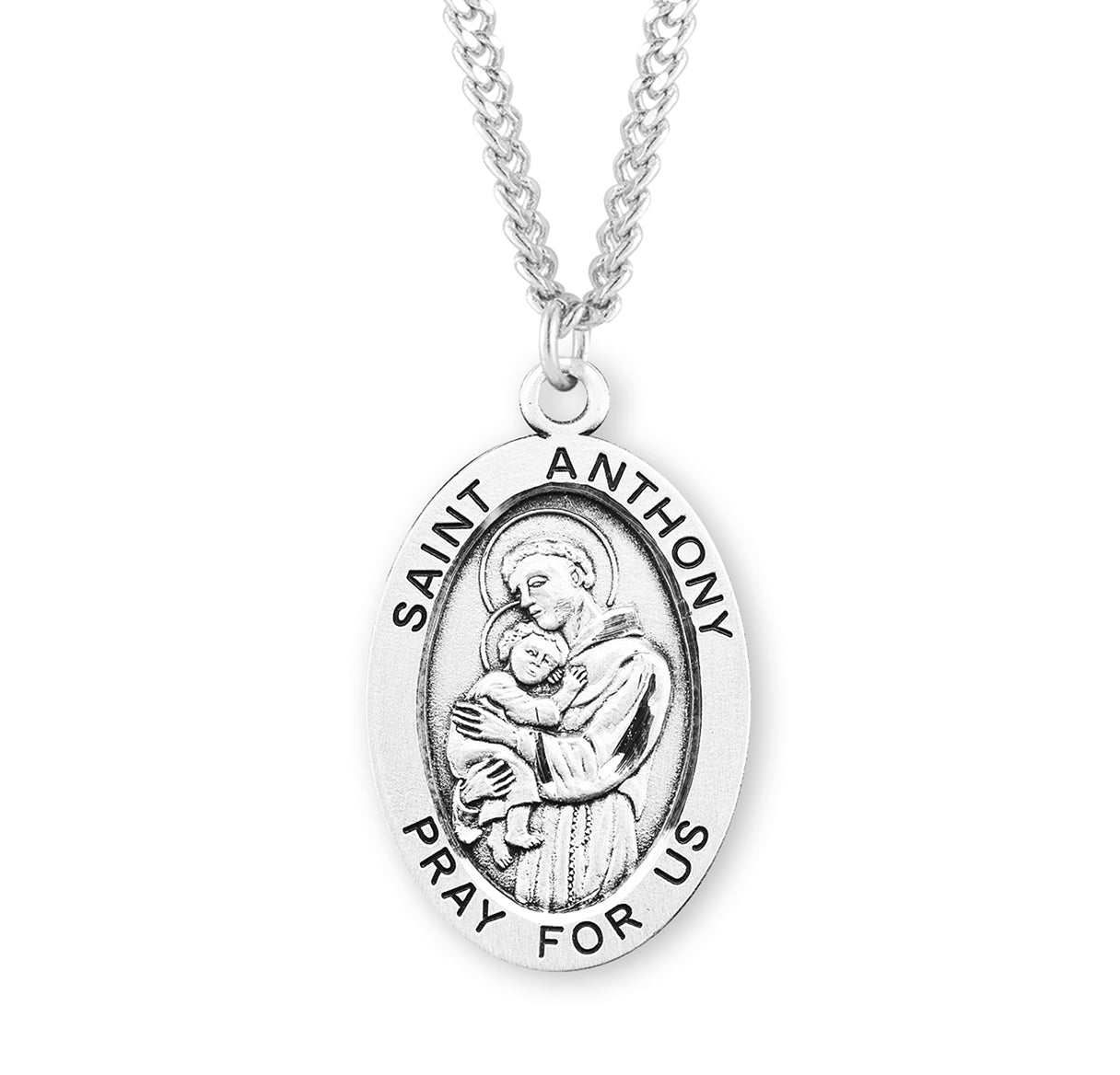 St. Anthony Sterling Silver Medal Necklace