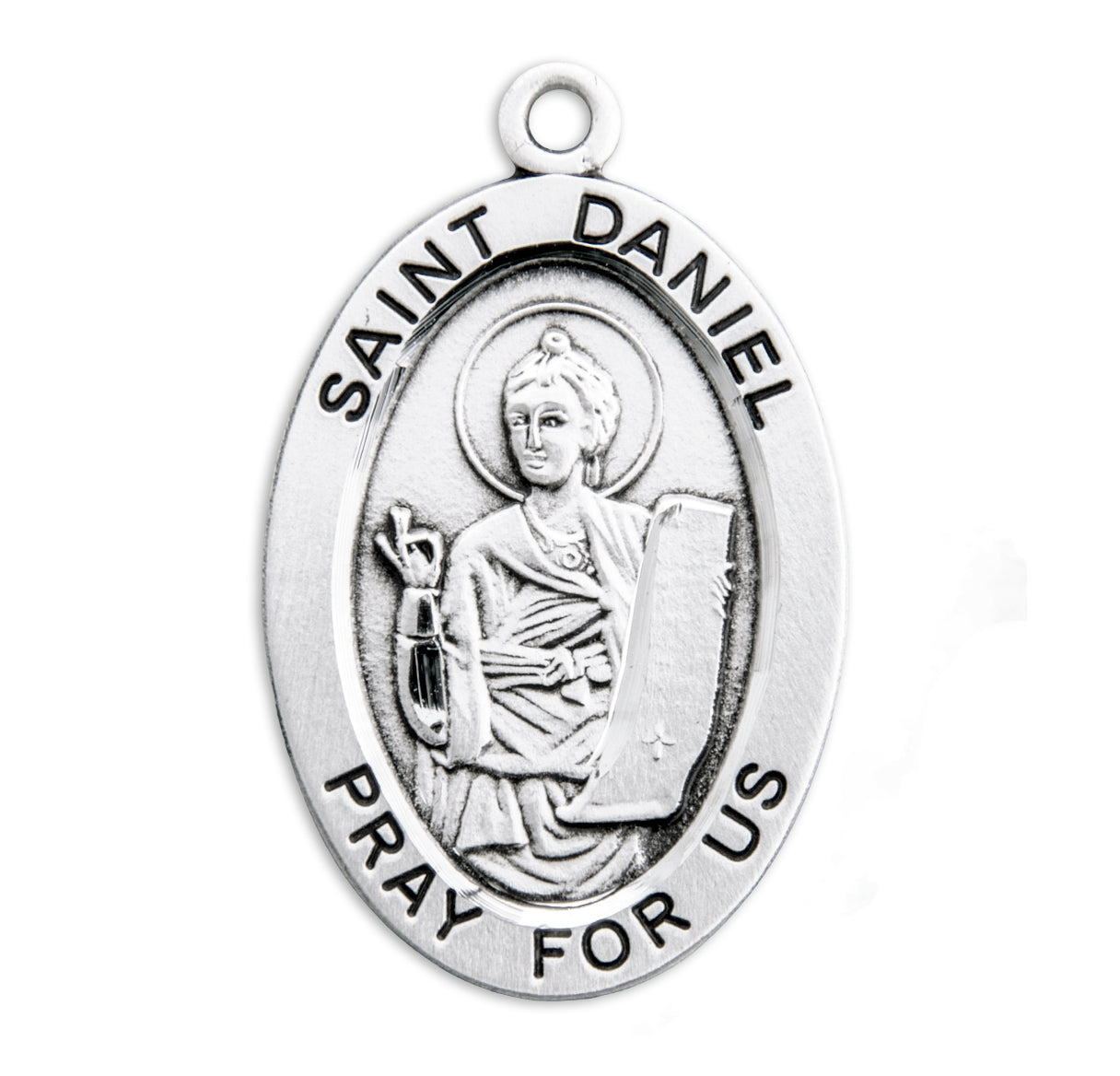 St. Daniel Sterling Silver Medal Necklace