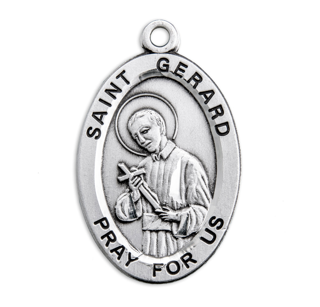 St. Gerard Sterling Silver Medal Necklace