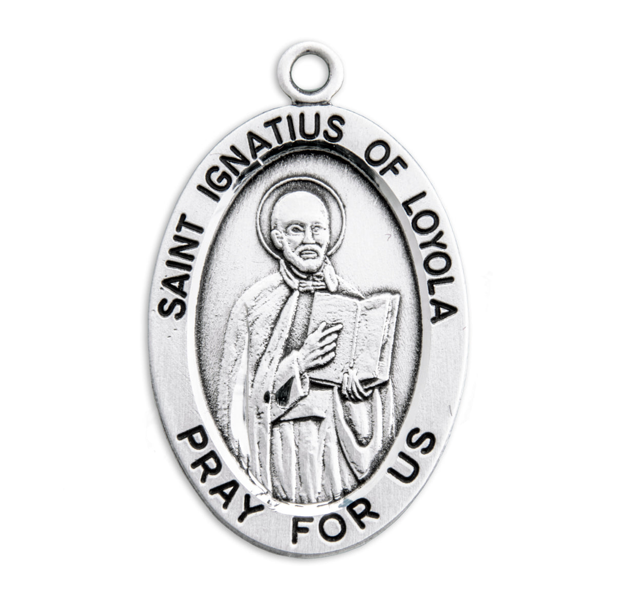 St. Ignatius of Loyola Sterling Silver Medal Necklace