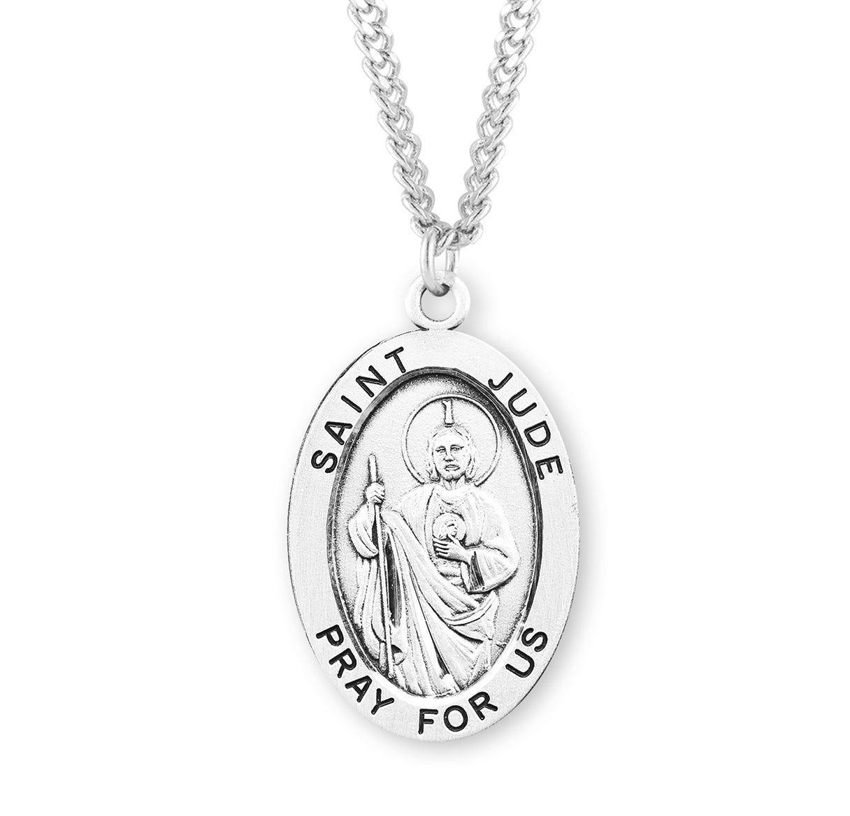 St. Jude Sterling Silver Medal Necklace