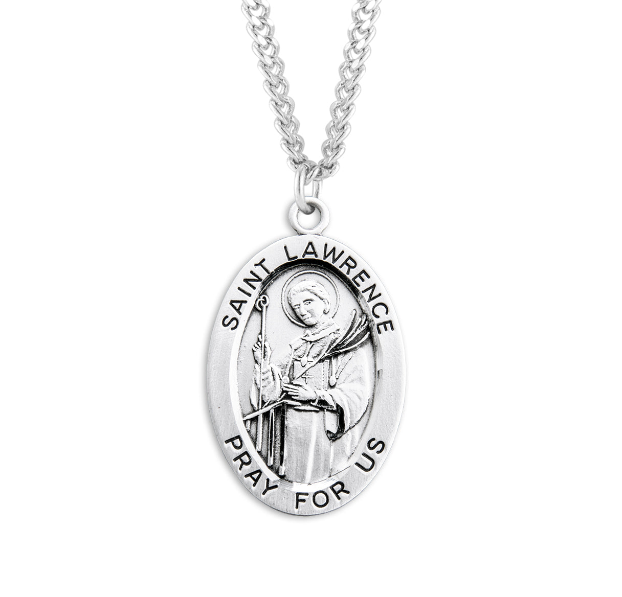 St. Lawrence Sterling Silver Medal Necklace