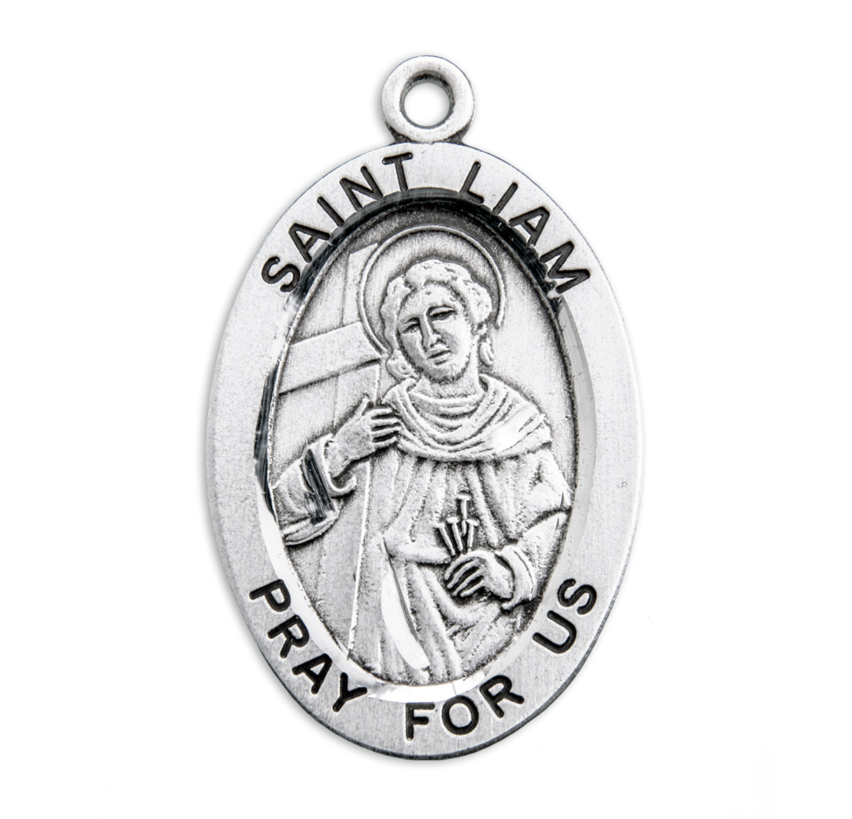 St. Liam Sterling Silver Medal Necklace