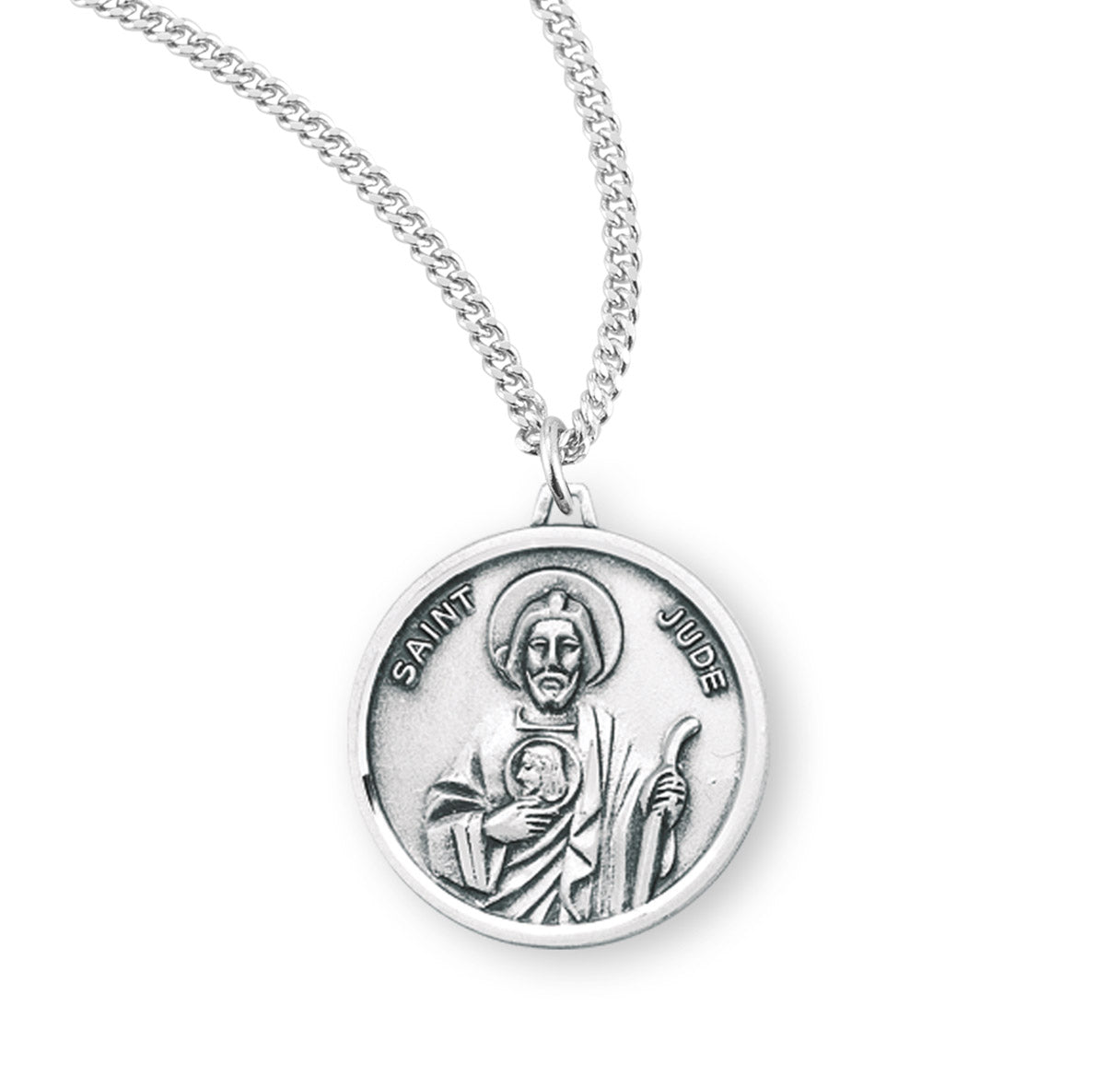 St. Jude Sterling Silver Medal Necklace