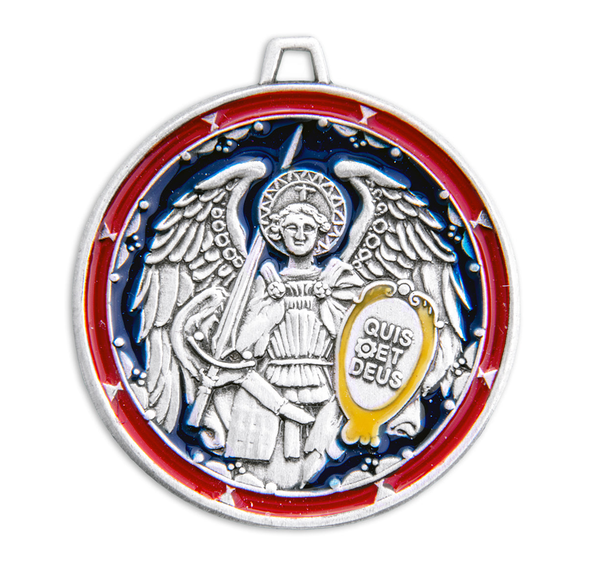 St. Michael Sterling Silver Medal Necklace