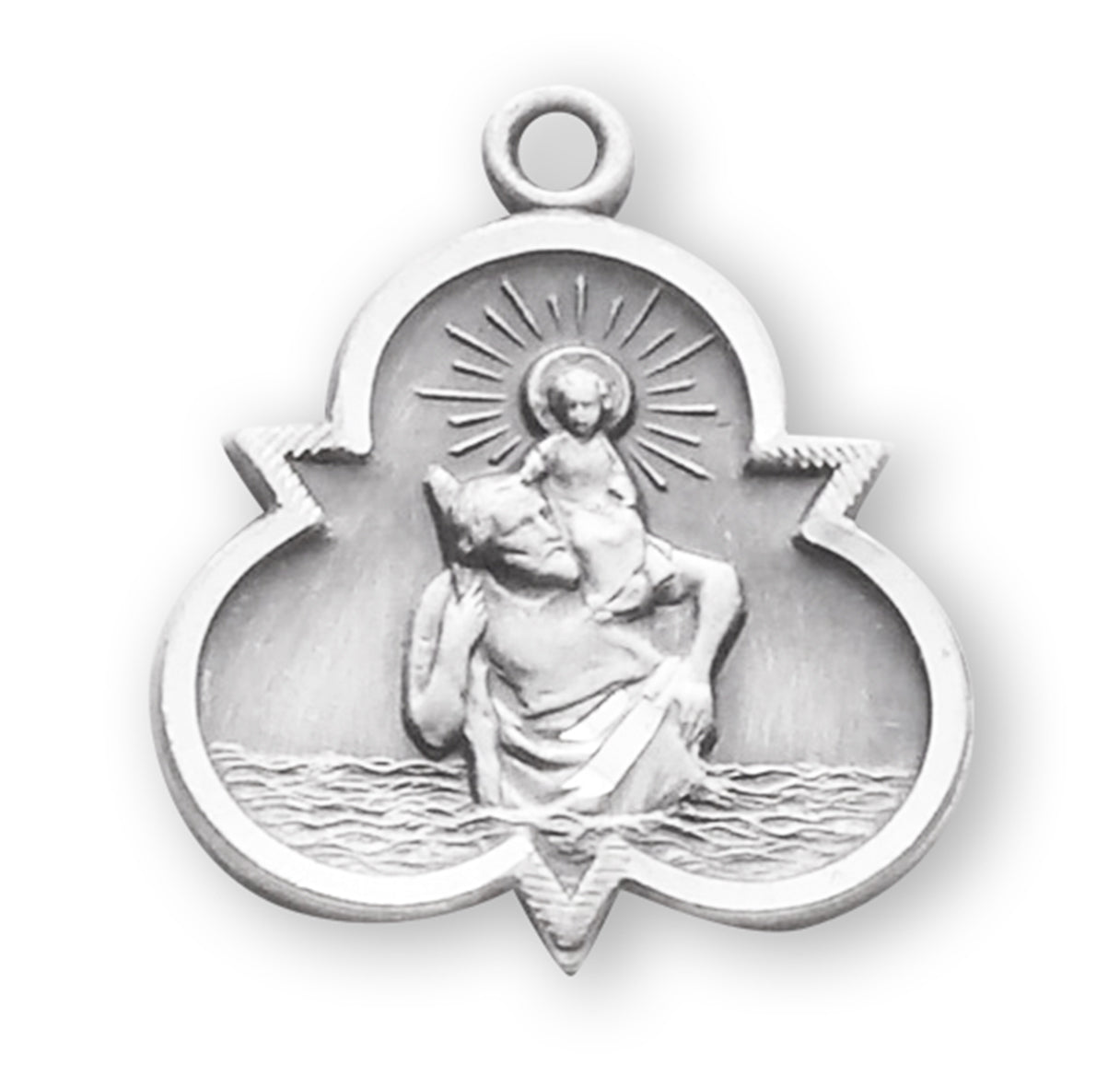 St. Christopher Sterling Silver Medal Necklace