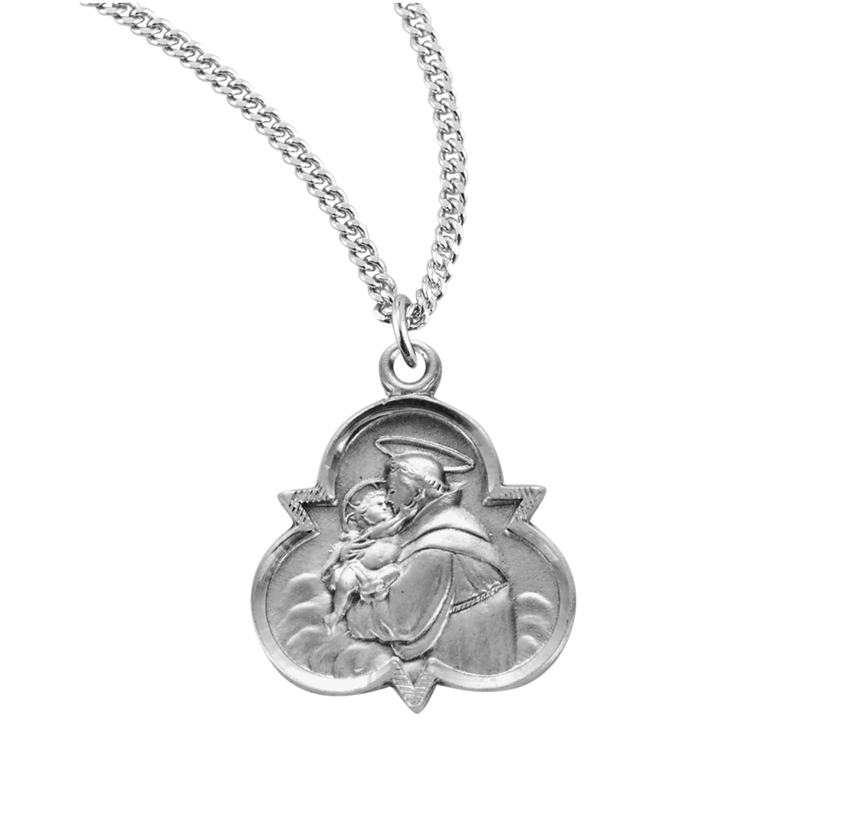 St. Anthony Sterling Silver Medal Necklace