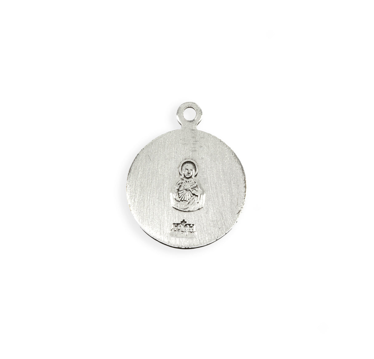 Sterling Silver Holy Scapular Medal Pendant Necklace