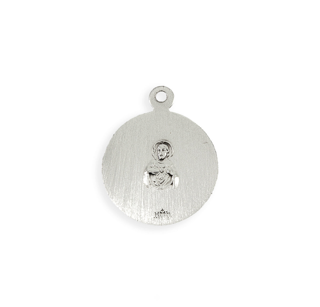 Sterling Silver Holy Scapular Medal Pendant Necklace