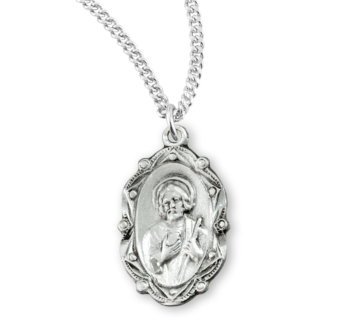 St. Jude Sterling Silver Medal Necklace