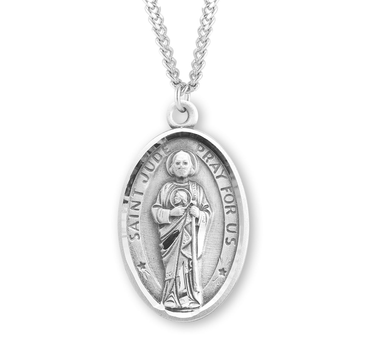 St. Jude Sterling Silver Medal Necklace