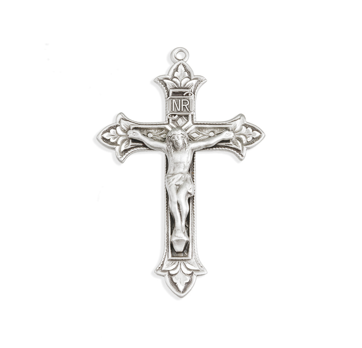 Sterling Silver Fleur De Lis Cross