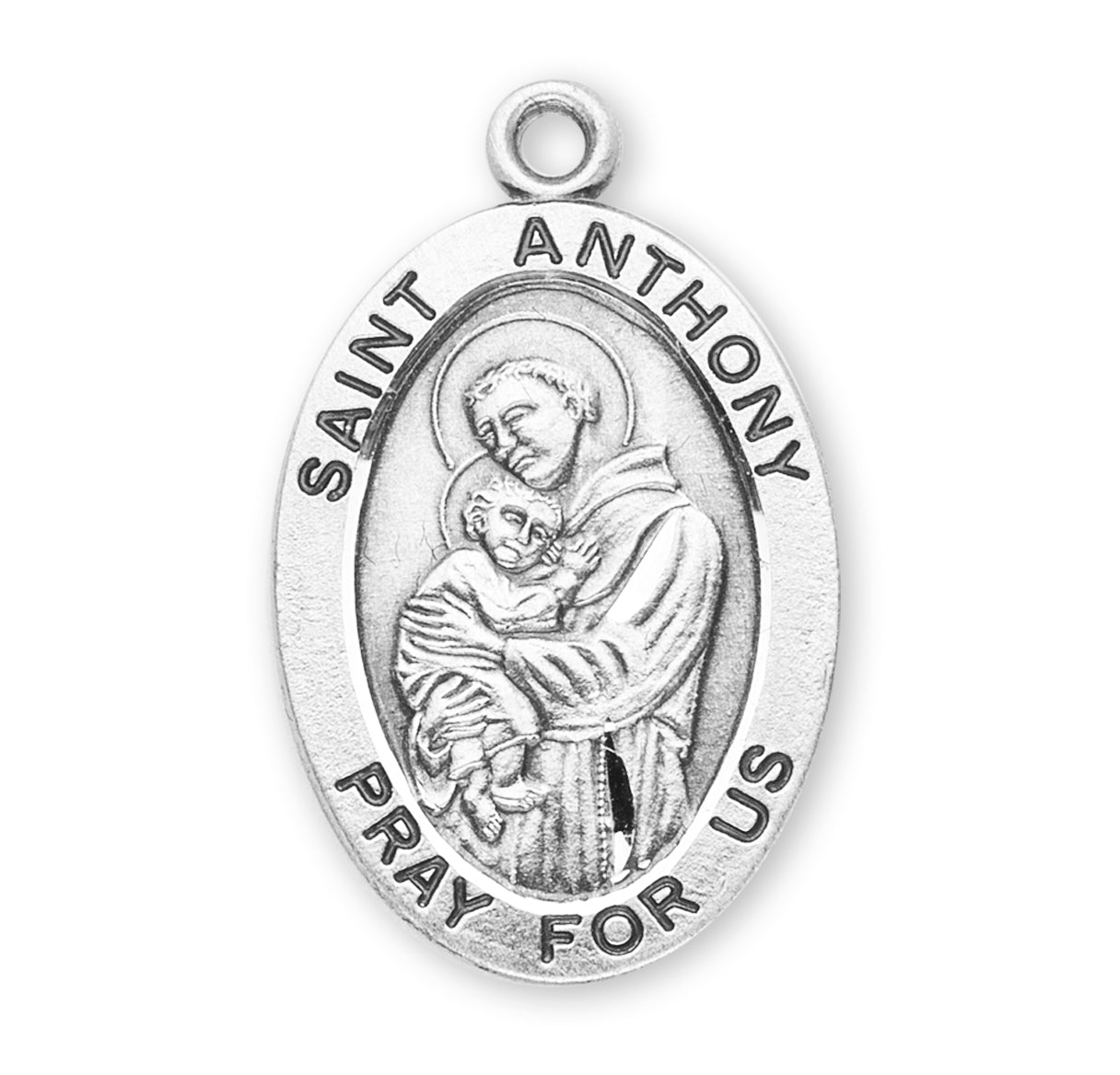 St. Anthony Sterling Silver Medal Necklace