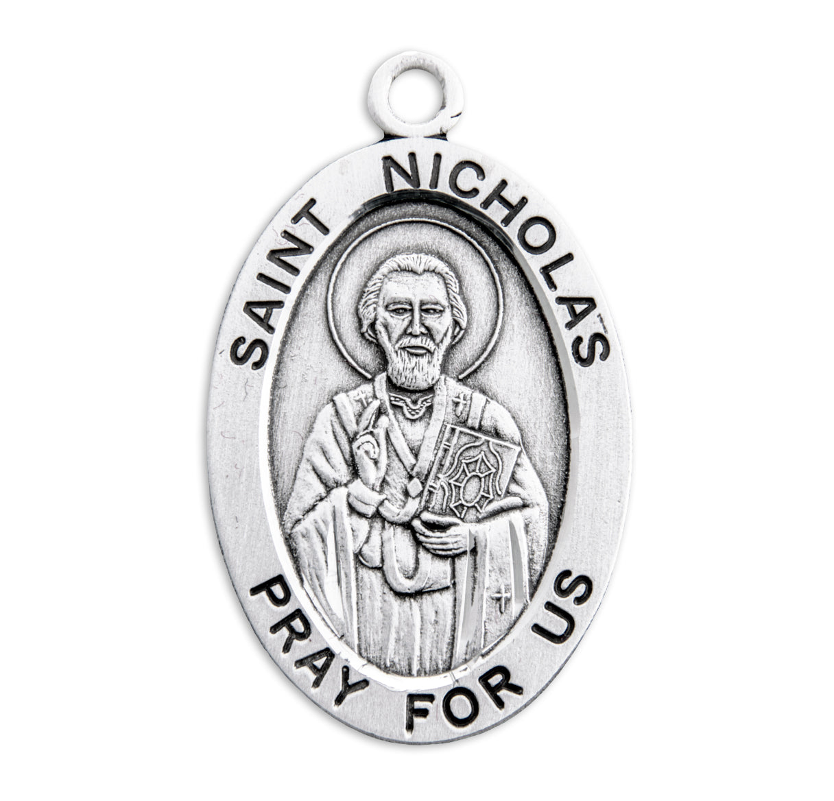 St. Nicholas Sterling Silver Medal Necklace