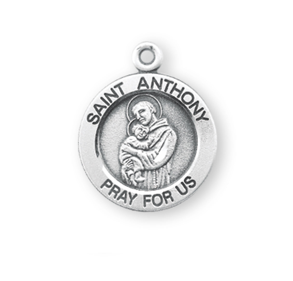 St. Anthony Sterling Silver Medal Necklace