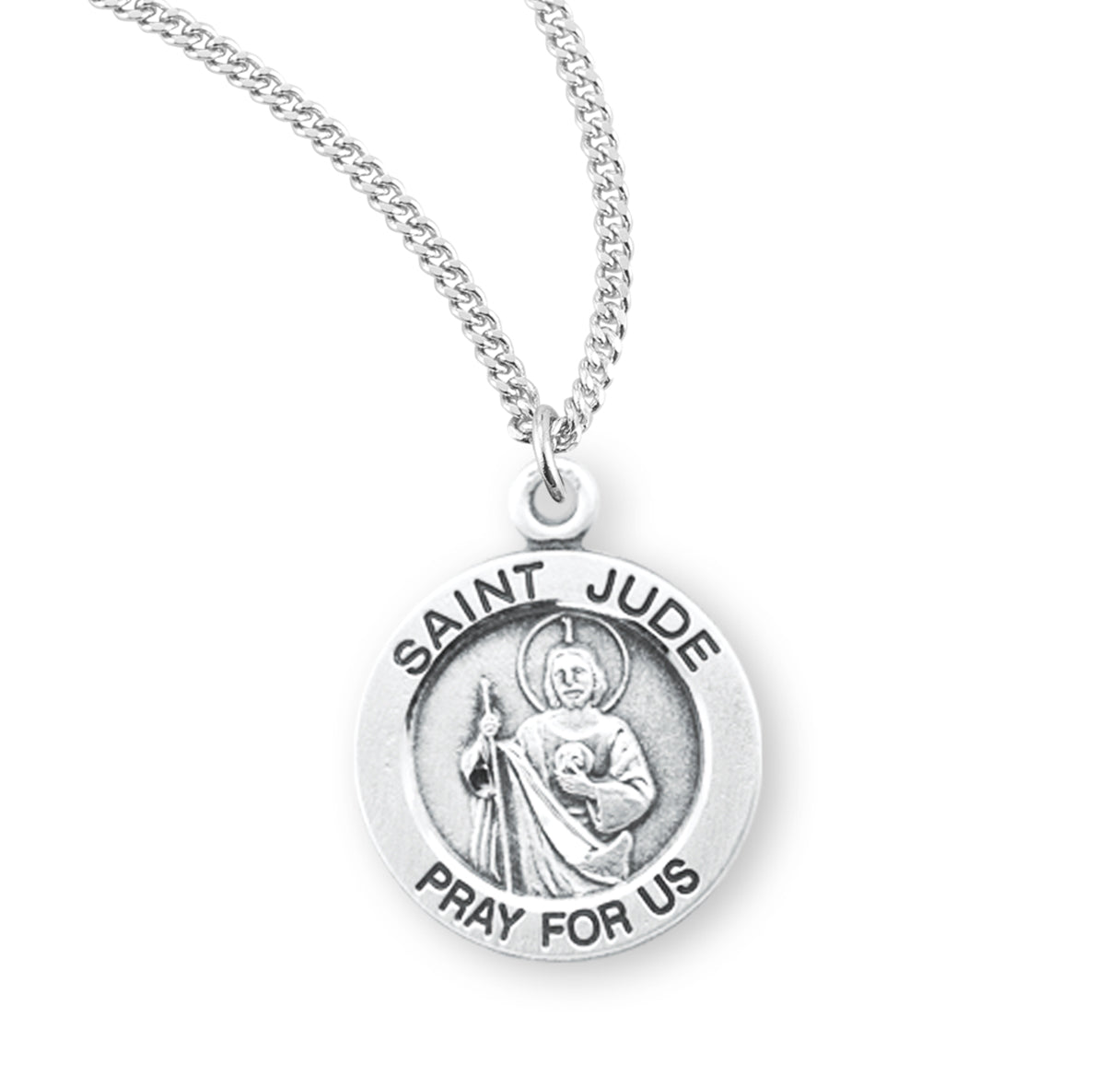 St. Jude Sterling Silver Medal Necklace