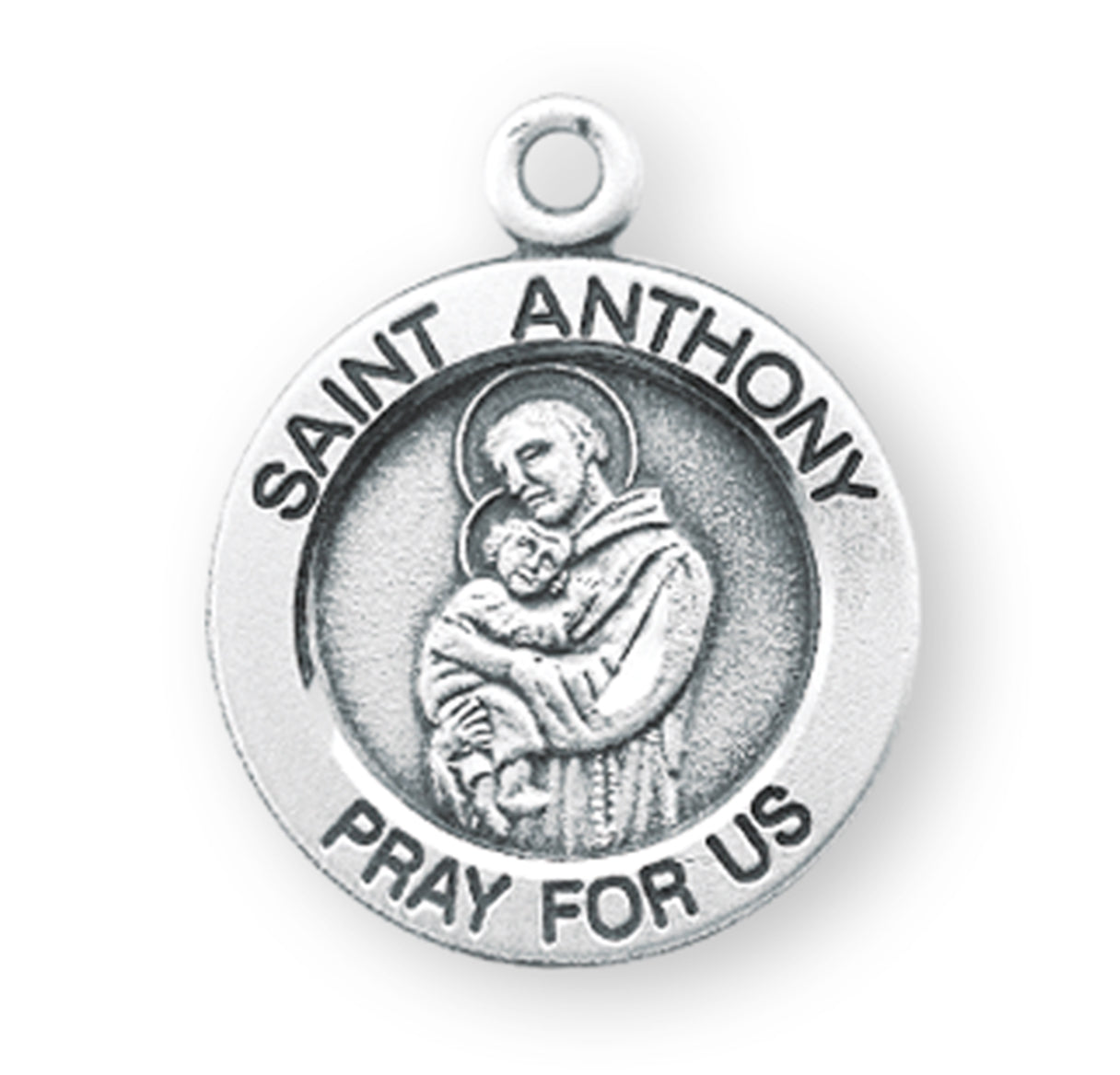 St. Anthony Sterling Silver Medal Necklace