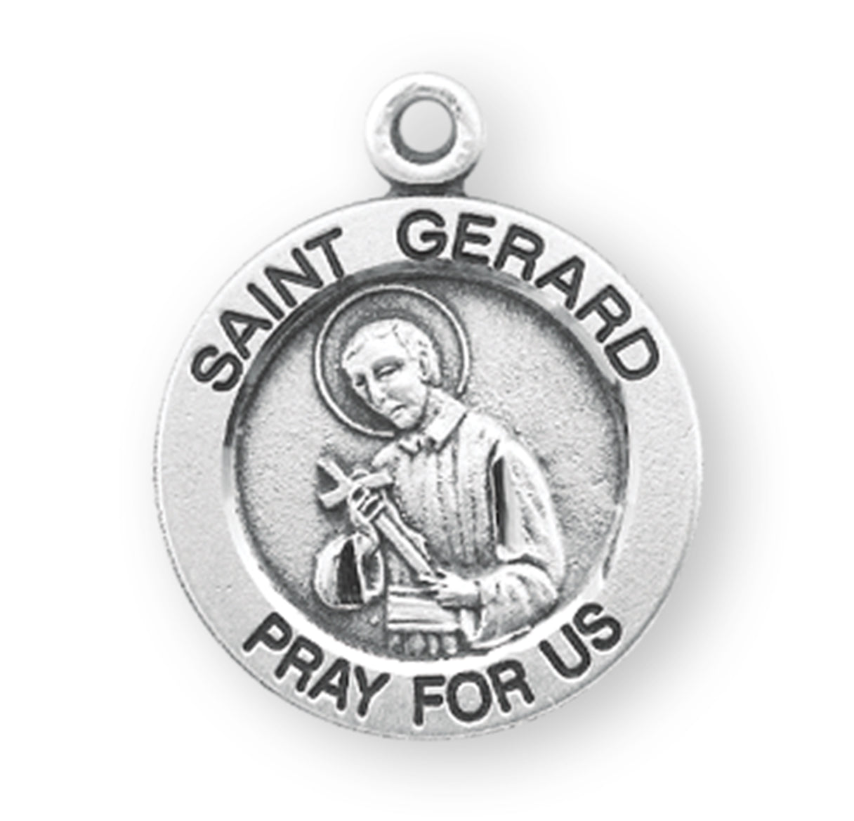 St. Gerard Sterling Silver Medal Necklace