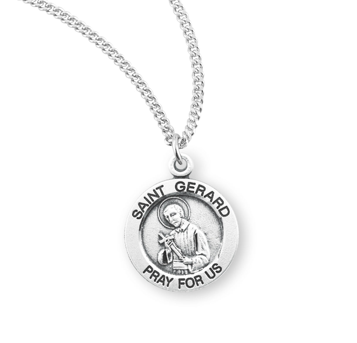 St. Gerard Sterling Silver Medal Necklace