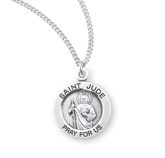 St. Jude Sterling Silver Medal Necklace