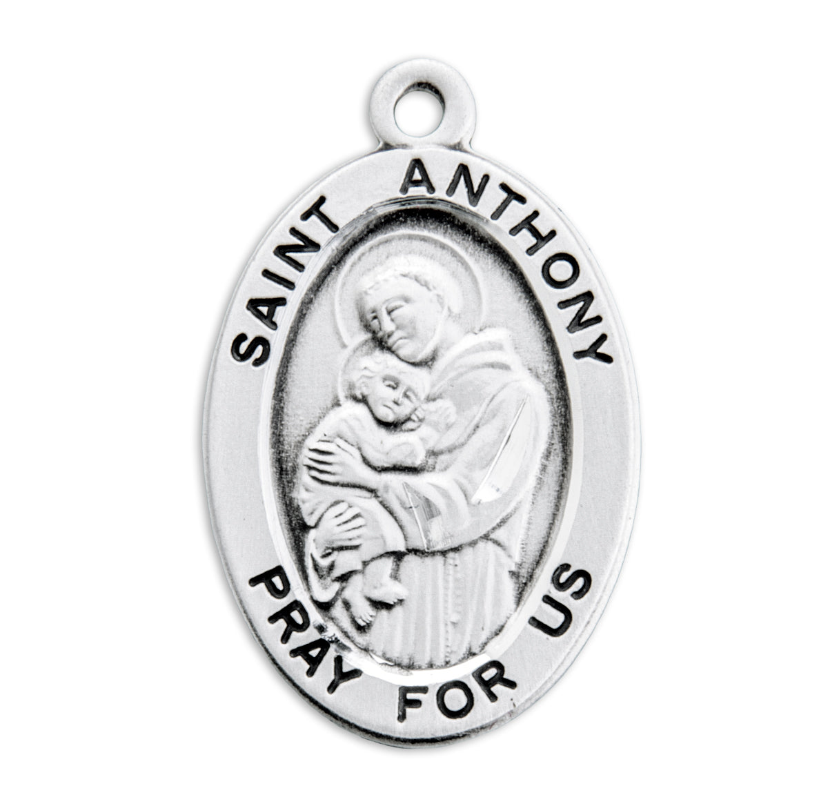 St. Anthony Sterling Silver Medal Necklace