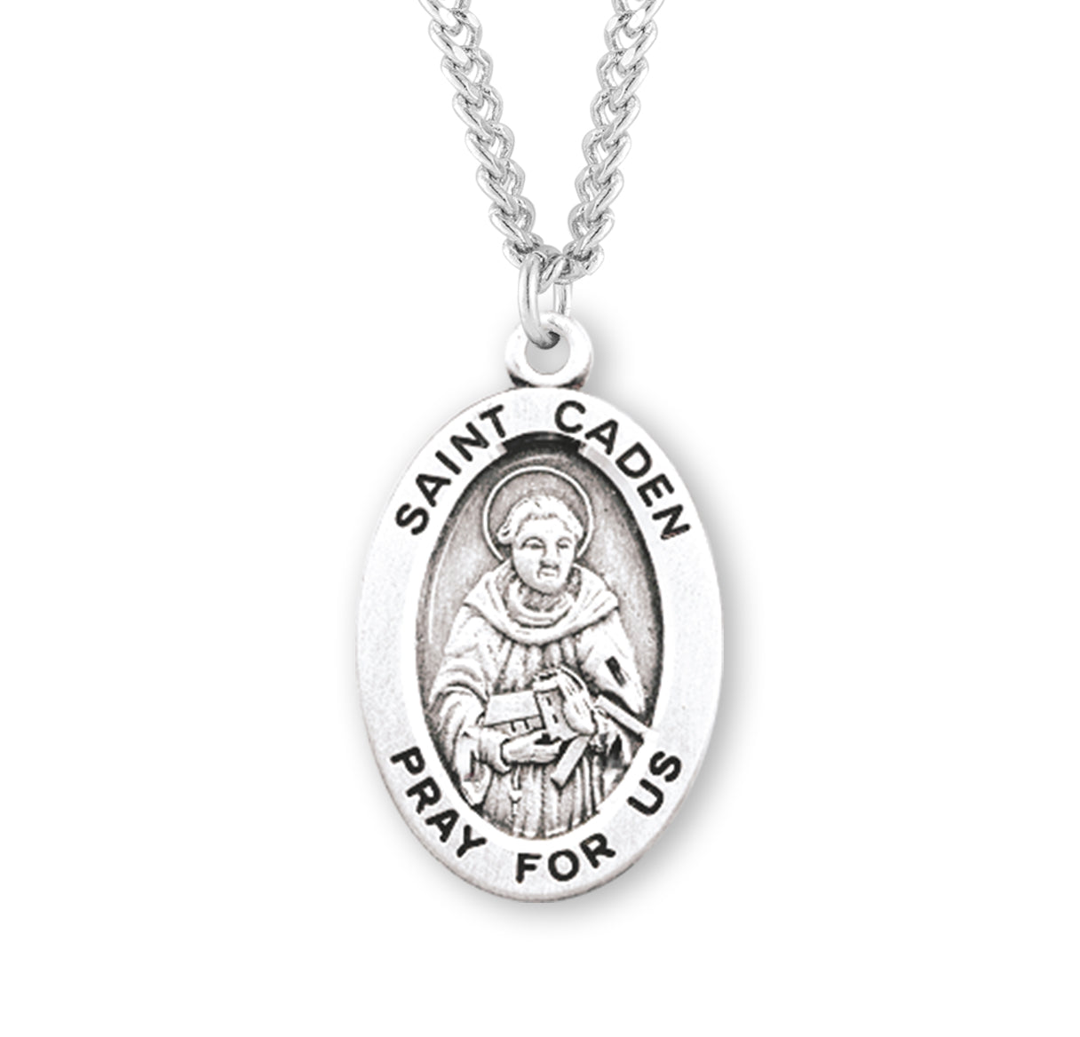 St. Caden Sterling Silver Medal Necklace