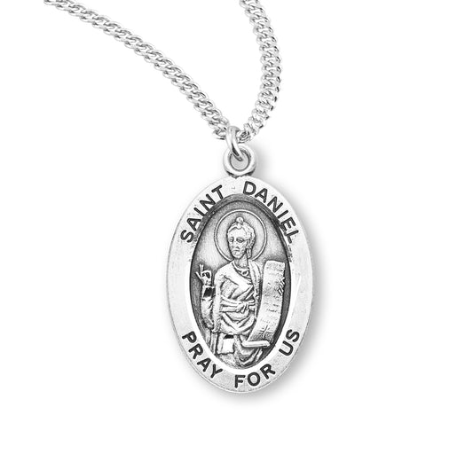 St. Daniel Sterling Silver Medal Necklace