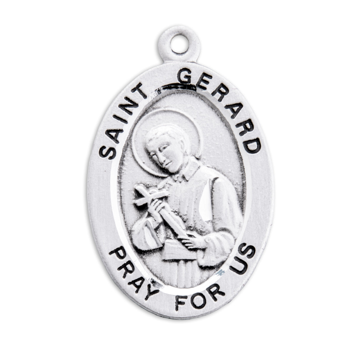 St. Gerard Sterling Silver Medal Necklace