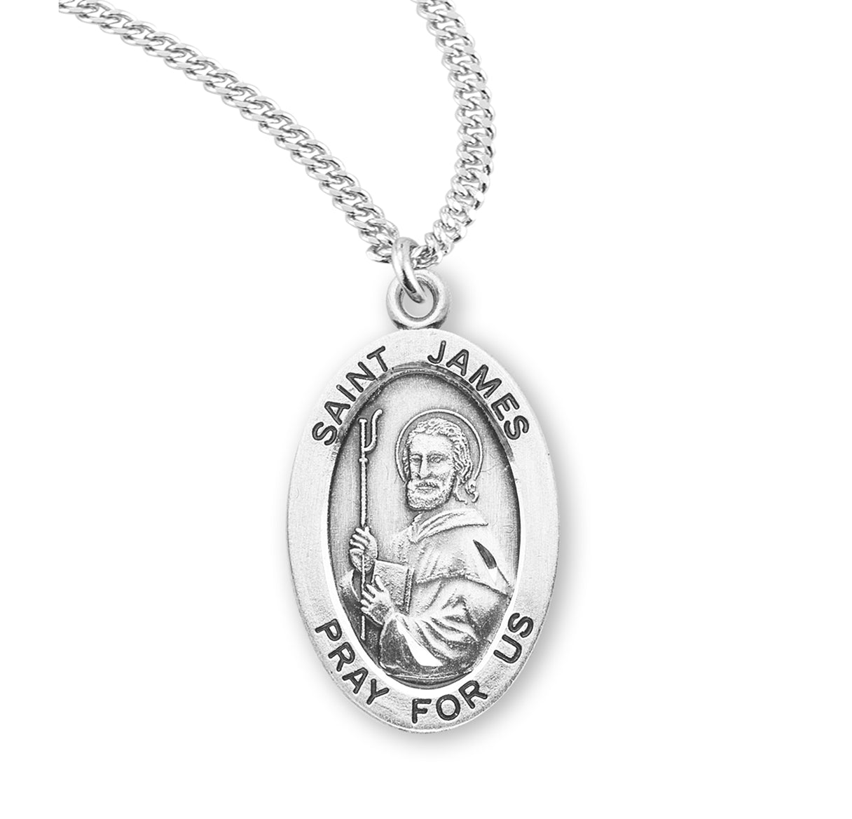 St. James Sterling Silver Medal Necklace