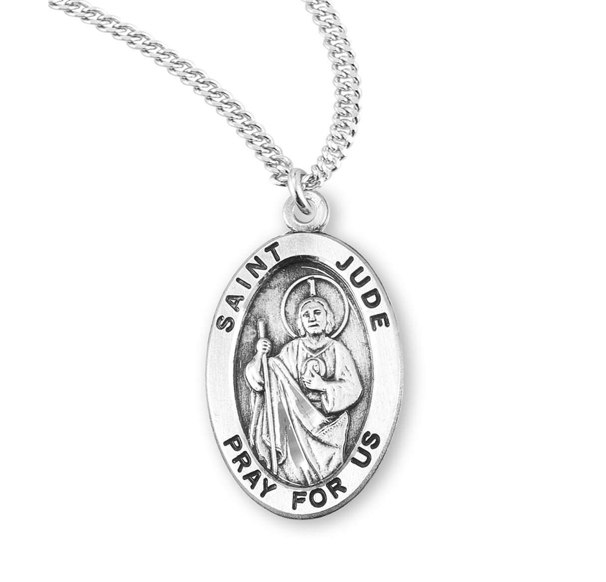 St. Jude Sterling Silver Medal Necklace