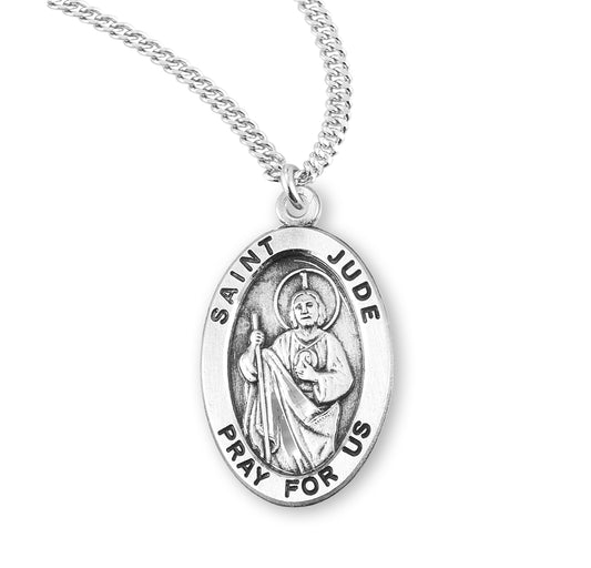 St. Jude Sterling Silver Medal Necklace