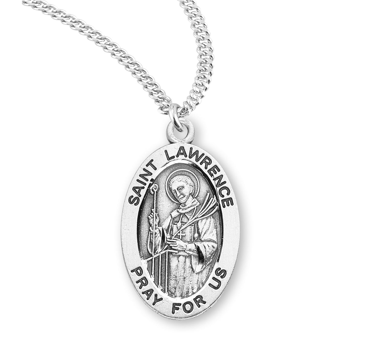 St. Lawrence Sterling Silver Medal Necklace