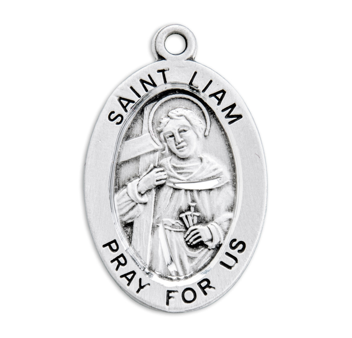 St. Liam Sterling Silver Medal Necklace