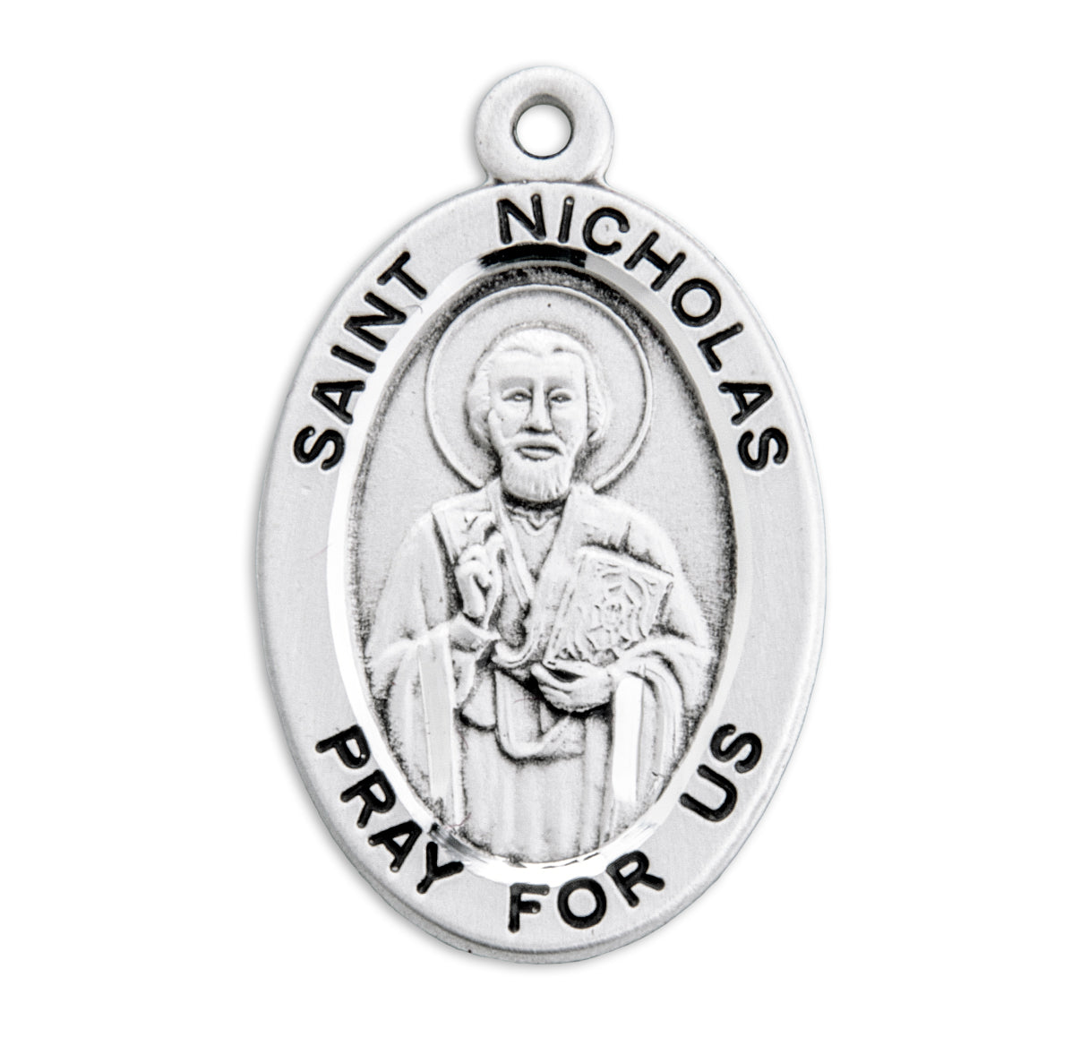 St. Nicholas Sterling Silver Medal Necklace