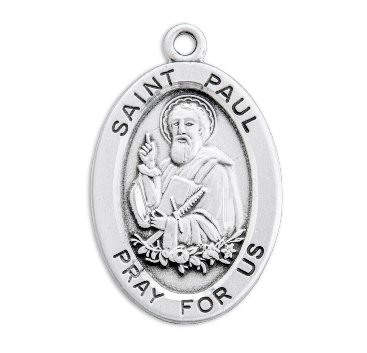 St. Paul Sterling Silver Medal Necklace