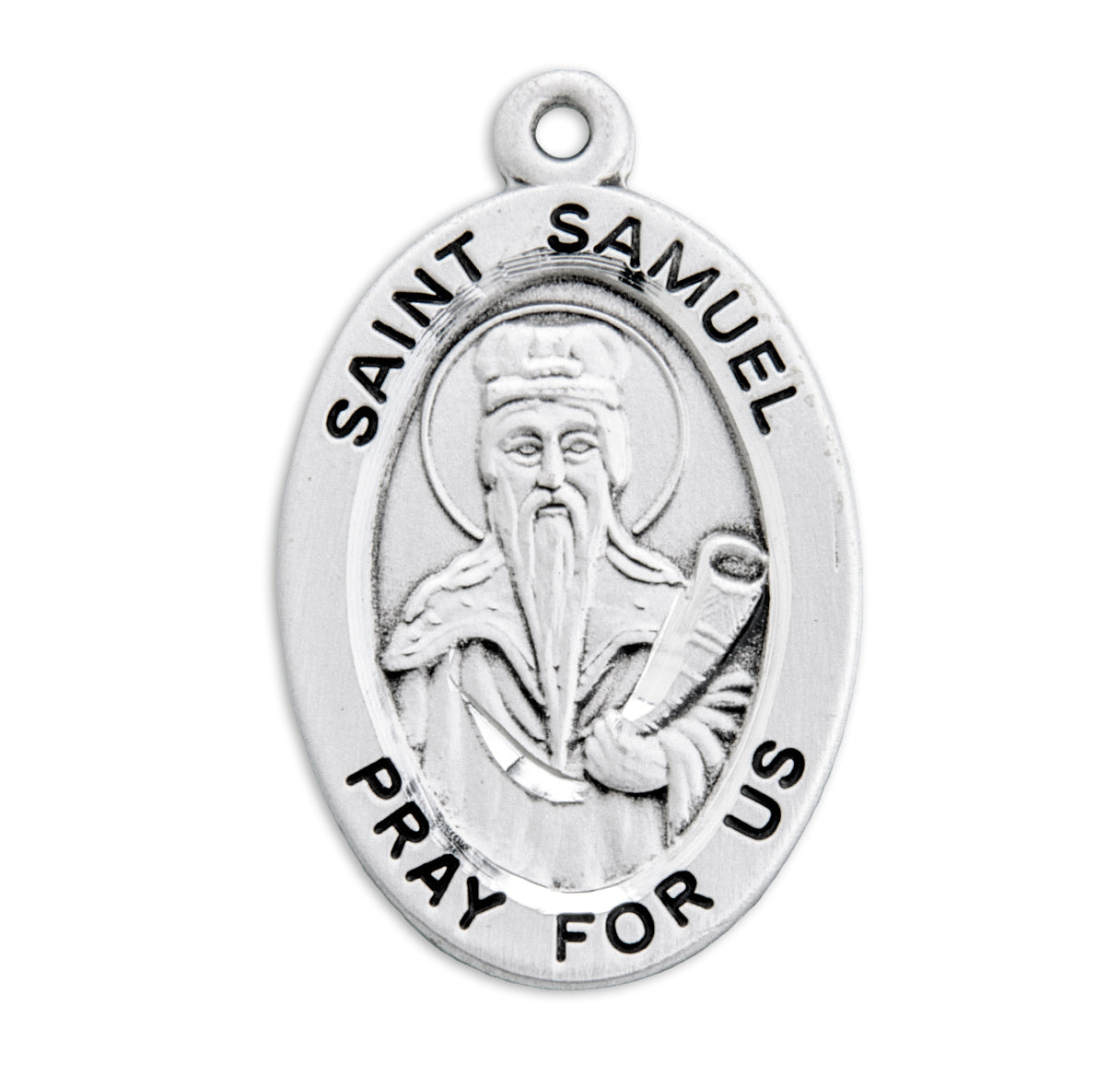 St. Samuel Sterling Silver Medal Necklace