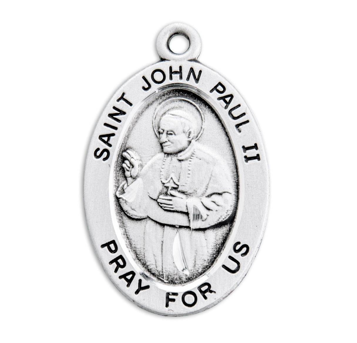 St. John Paul II Sterling Silver Medal Necklace