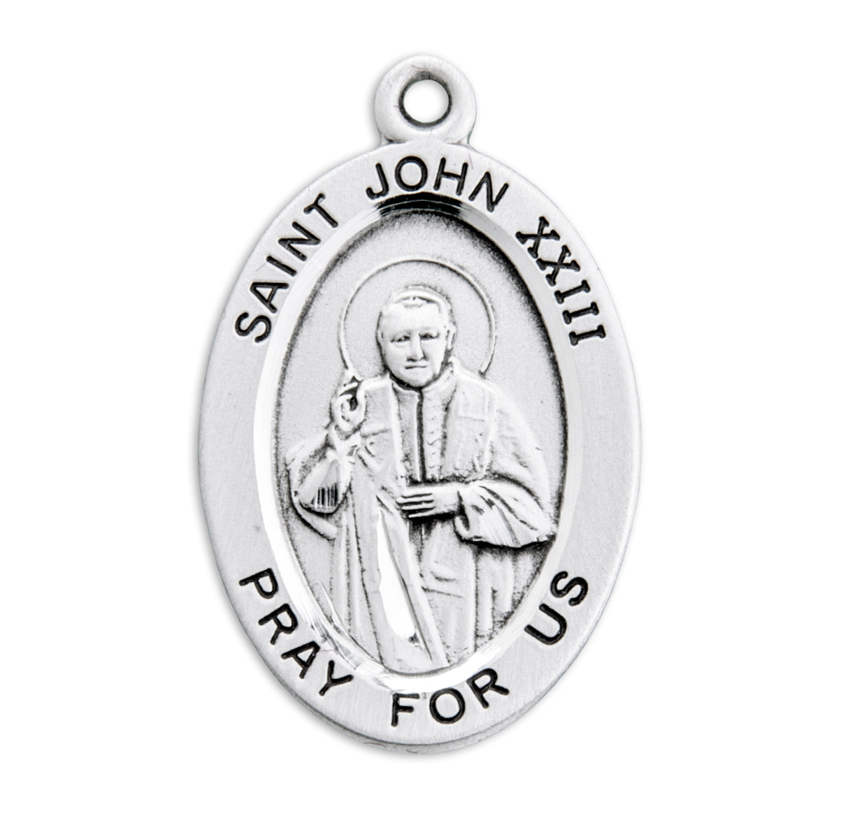 St. John XXIII Sterling Silver Medal Necklace