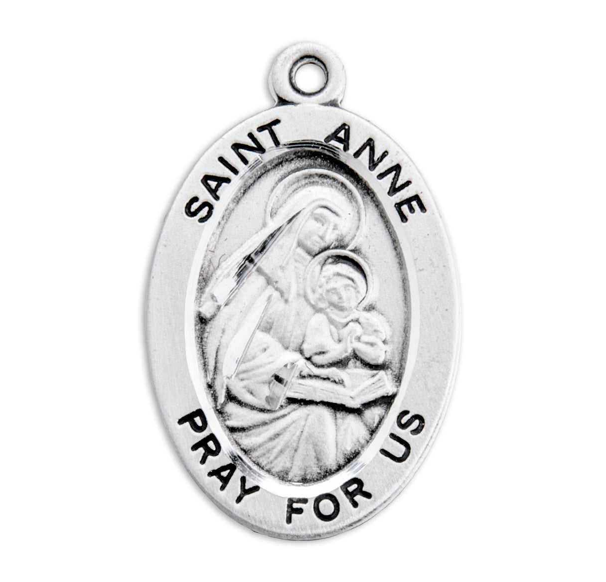 St. Anne Sterling Silver Medal Necklace