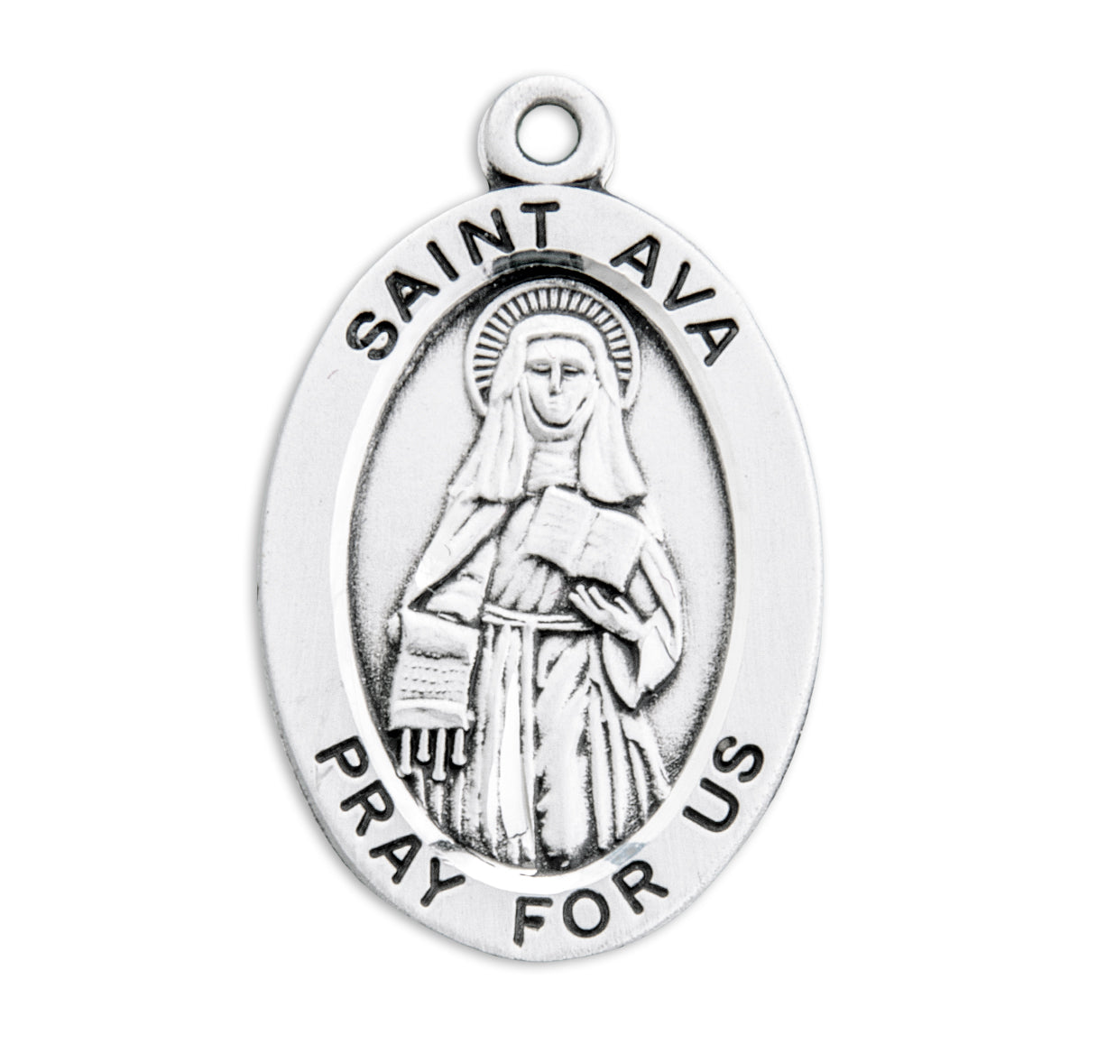 St. Ava Sterling Silver Medal Necklace