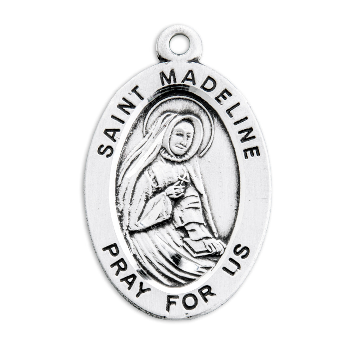 St. Madeline Sterling Silver Medal Necklace