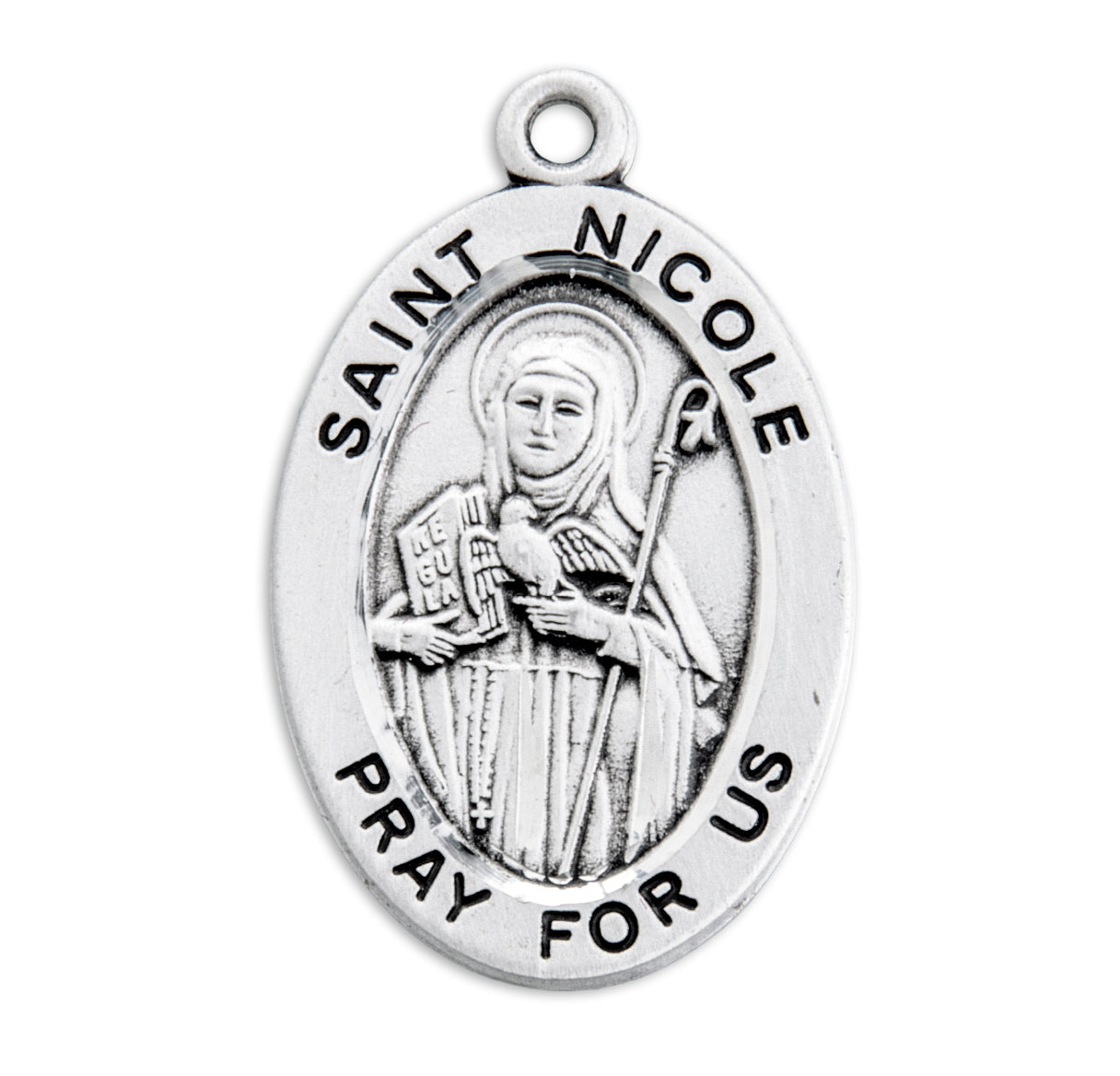 St. Nicole Sterling Silver Medal Necklace